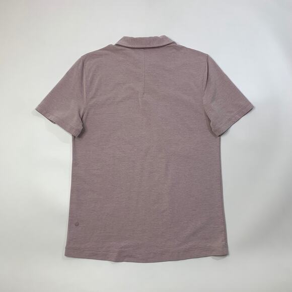 Lululemon Polo Shirt Mens M Medium Lilac Purple Evolution Performance Golf - Picture 4 of 7